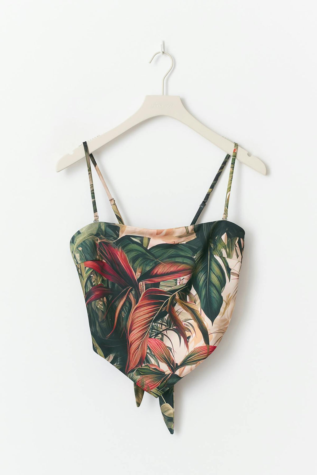 Satin scarf top