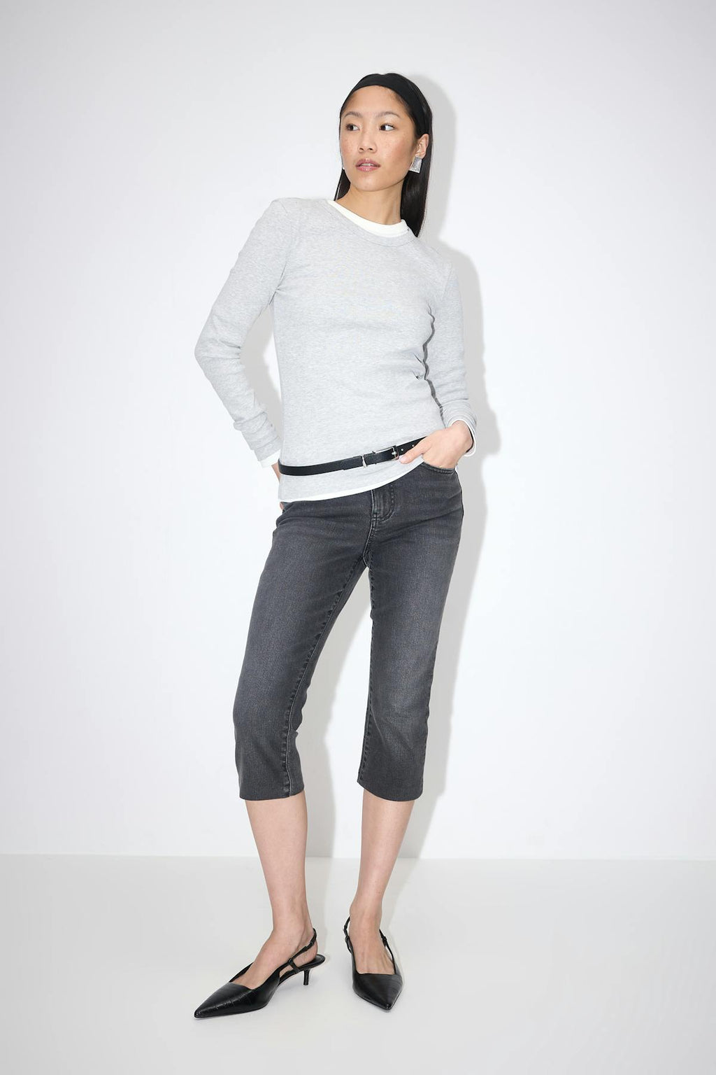 Remade capri jeans