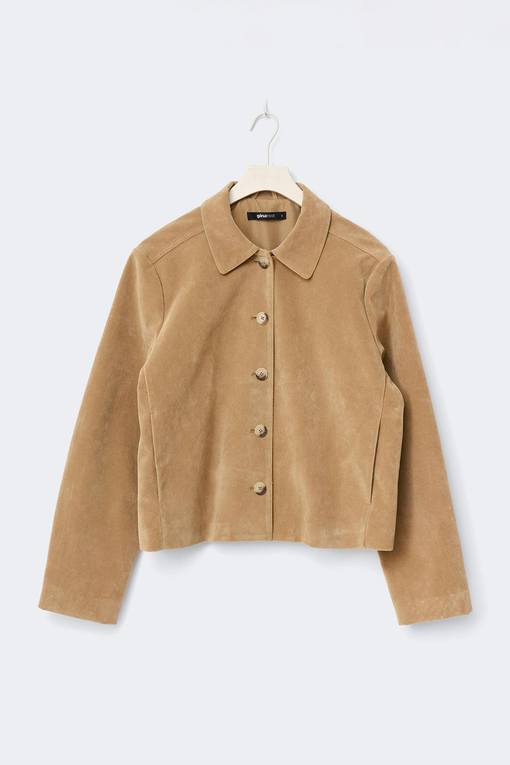 Faux suede short jacket