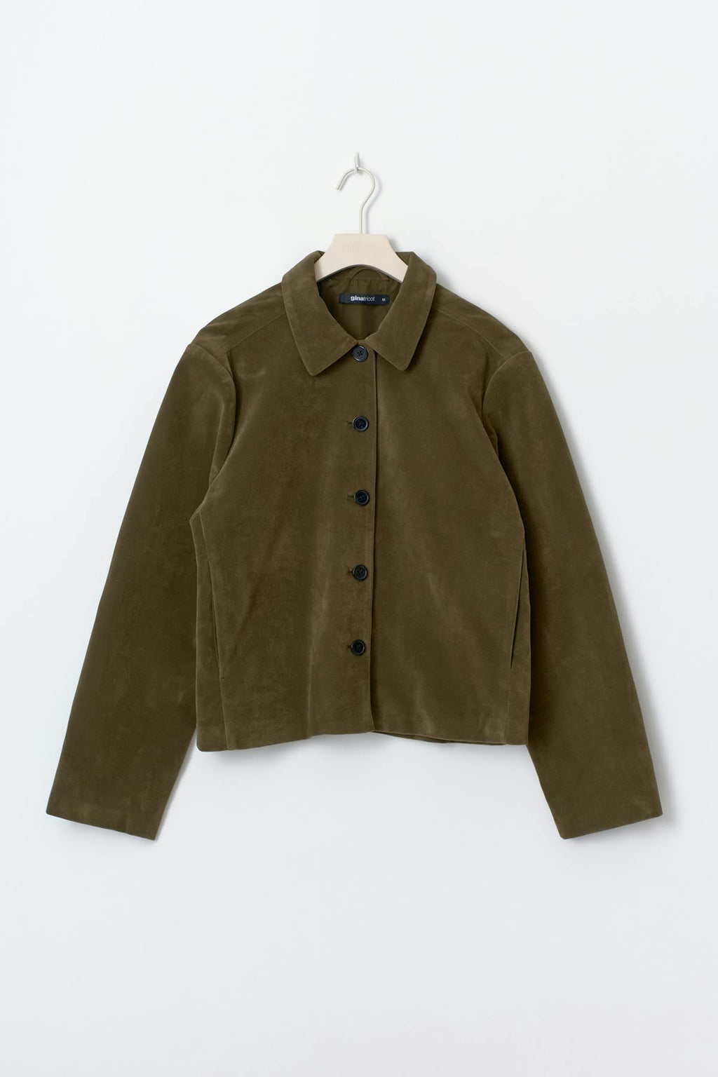 Faux suede short jacket