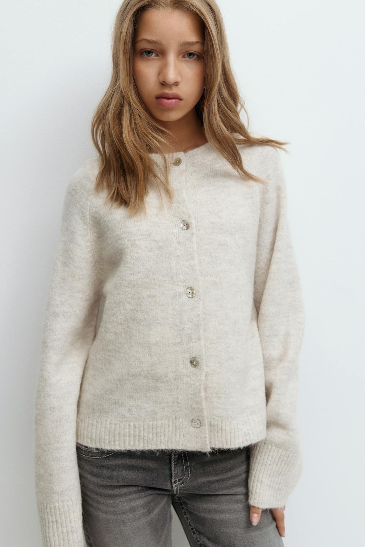 Y knitted cardigan