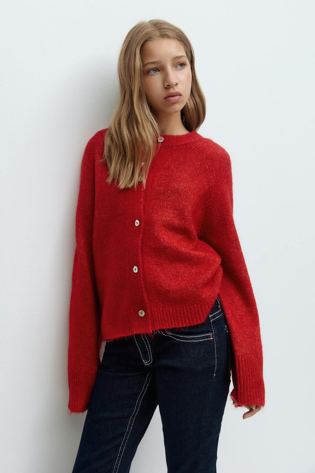 Y knitted cardigan