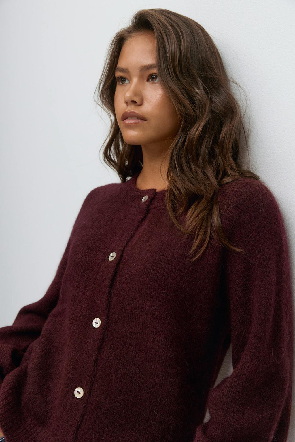 Y knitted cardigan