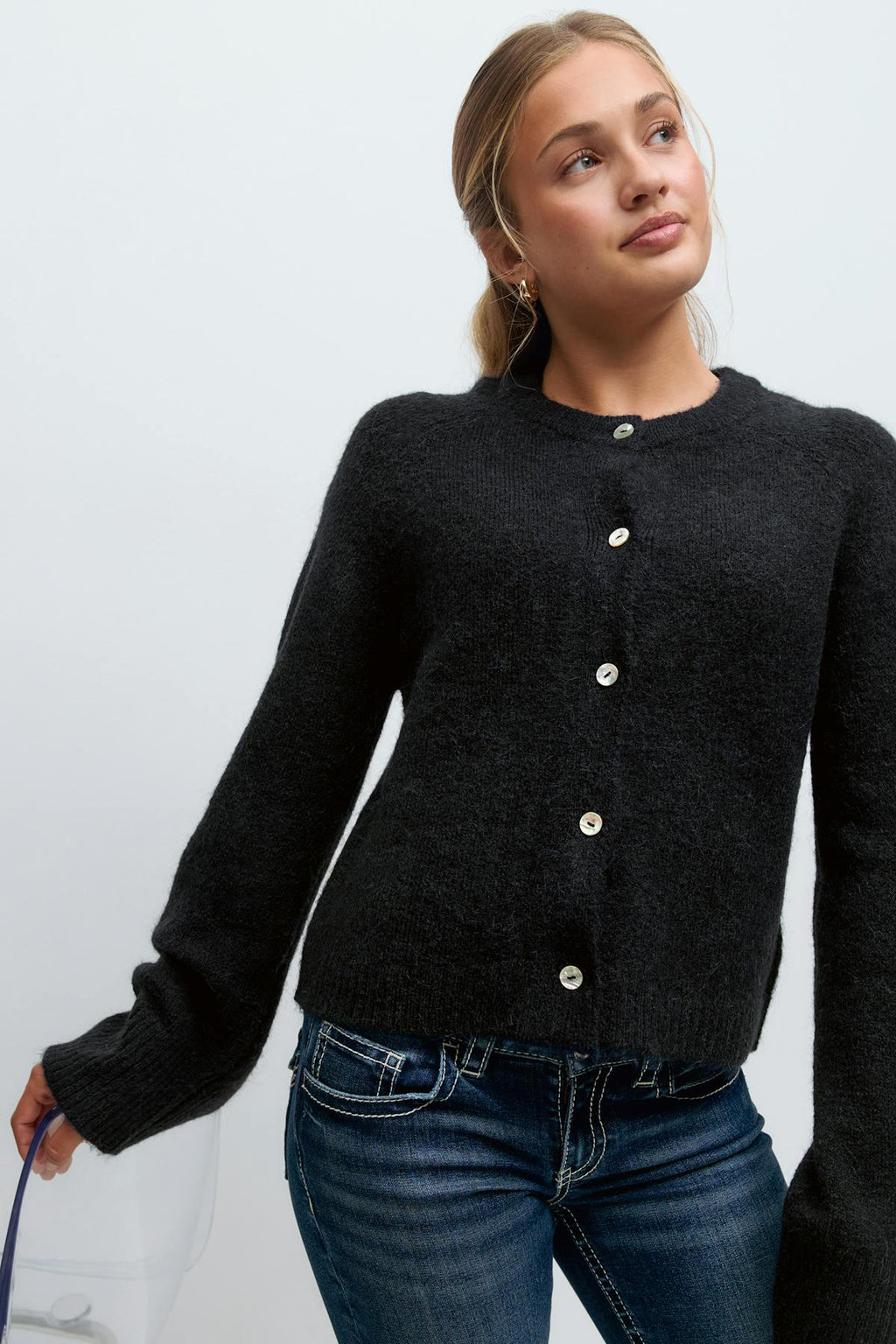 Y knitted cardigan