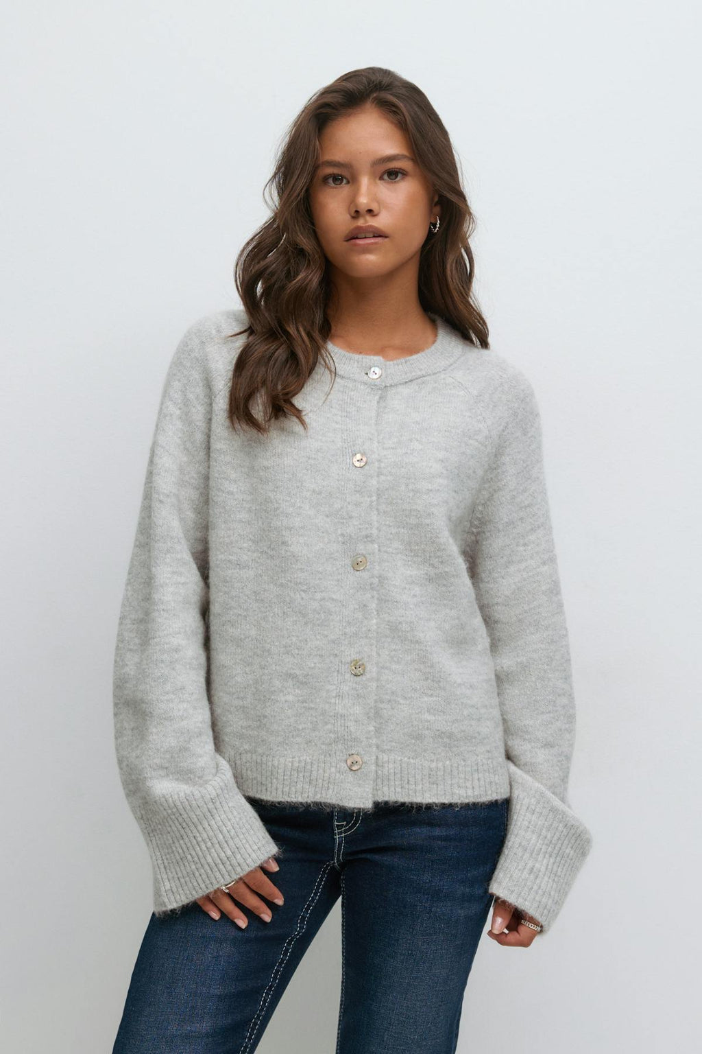 Y knitted cardigan