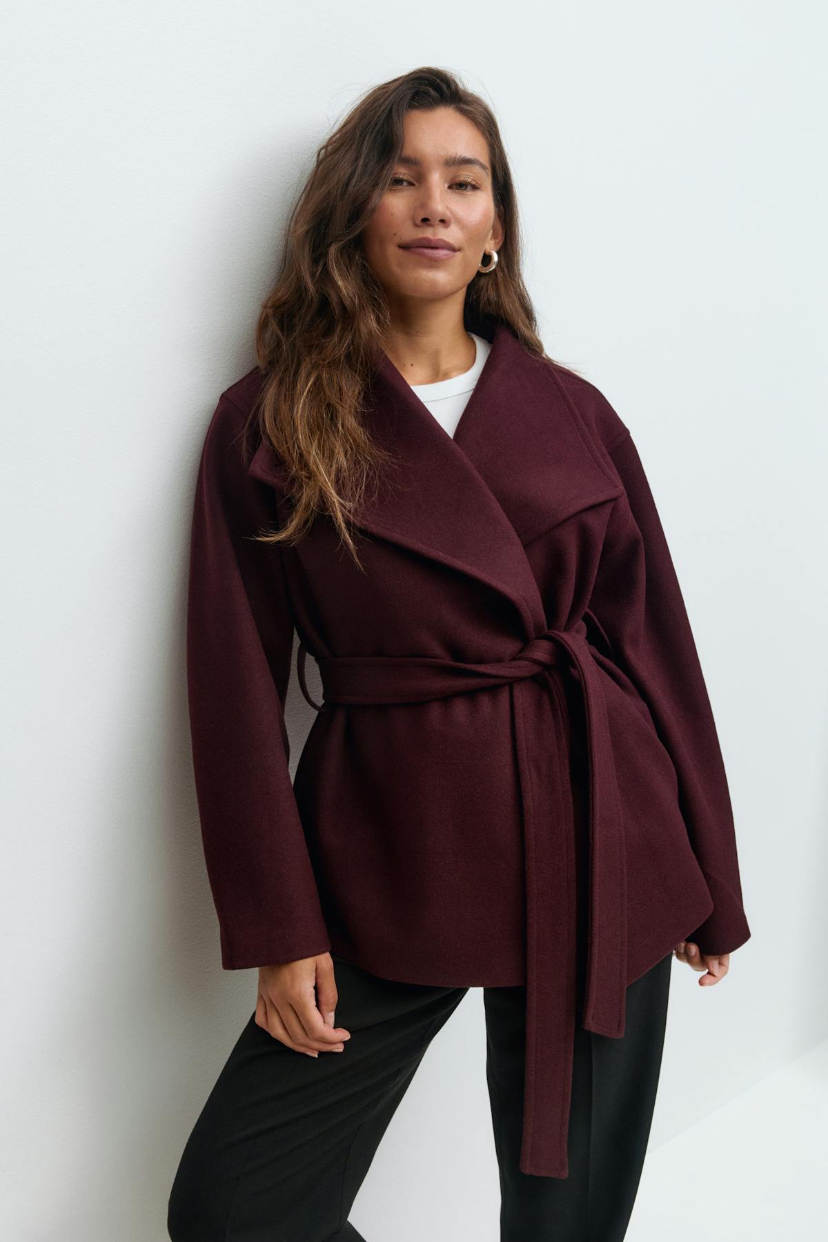 High neck short jacket