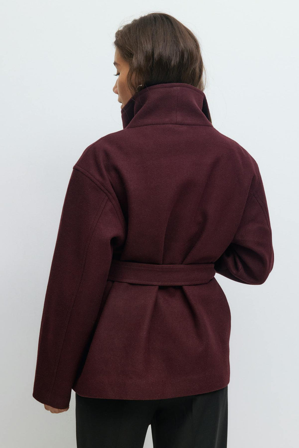 High neck short jacket