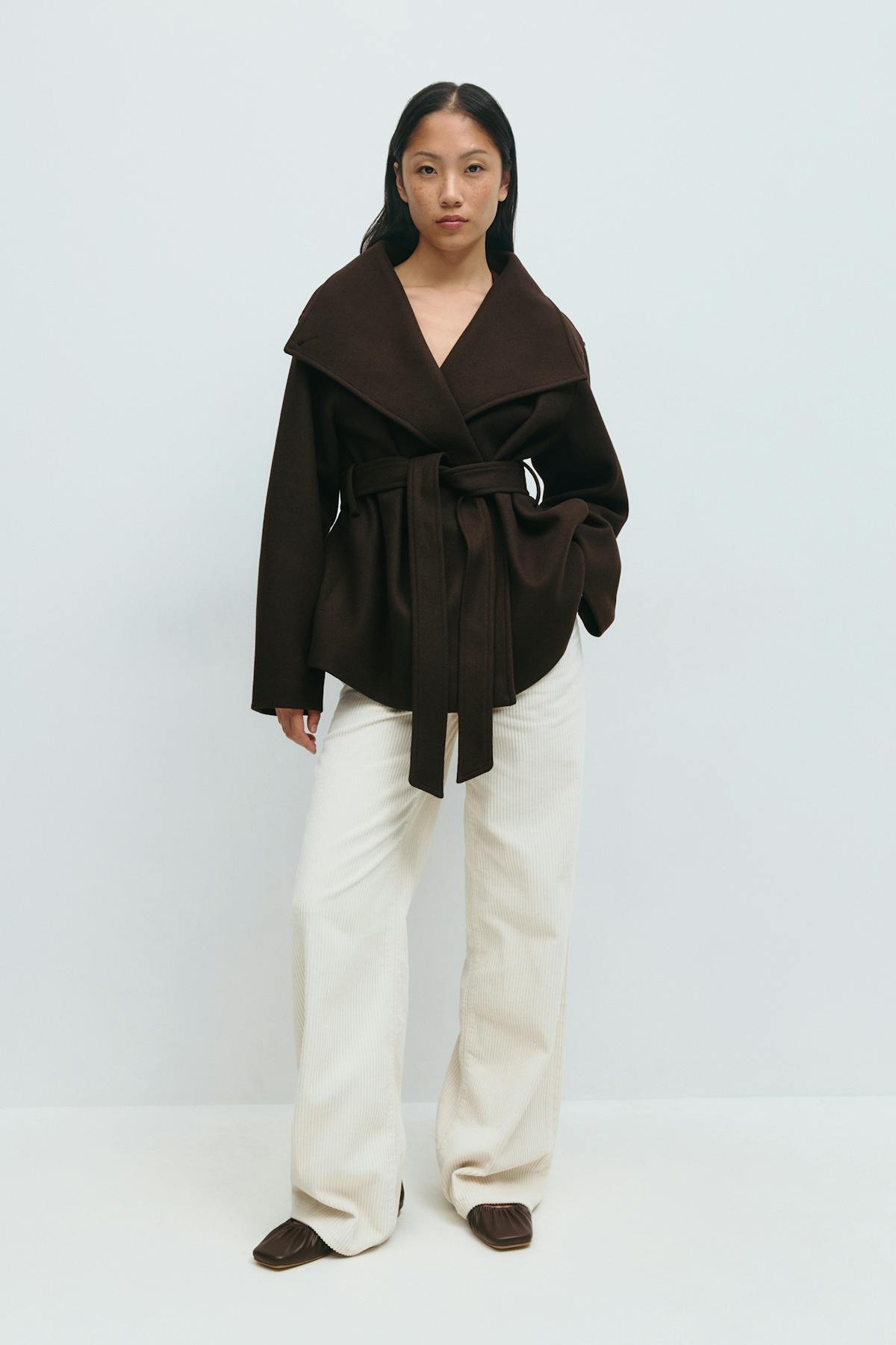 High neck short jacket