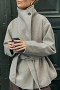 High neck short jacket