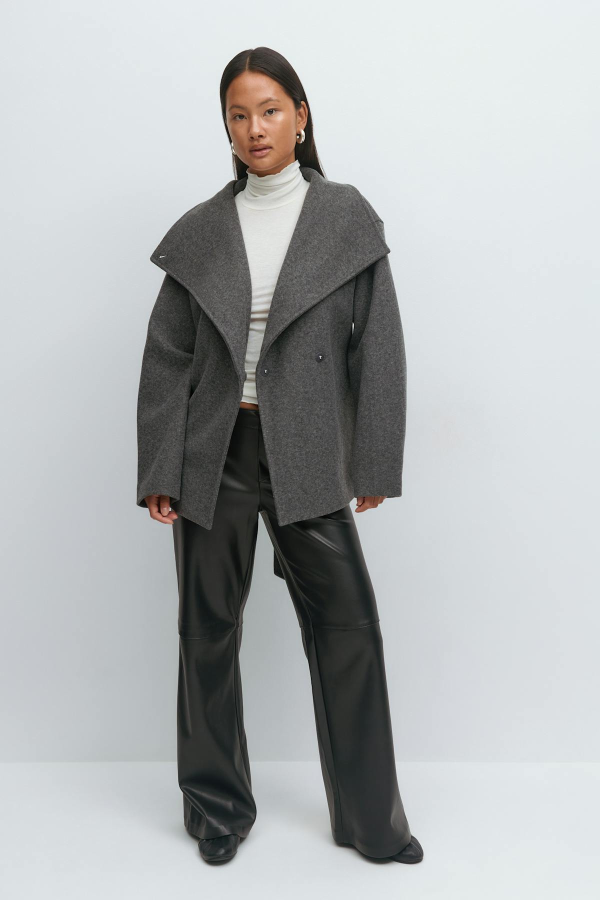 High neck short jacket