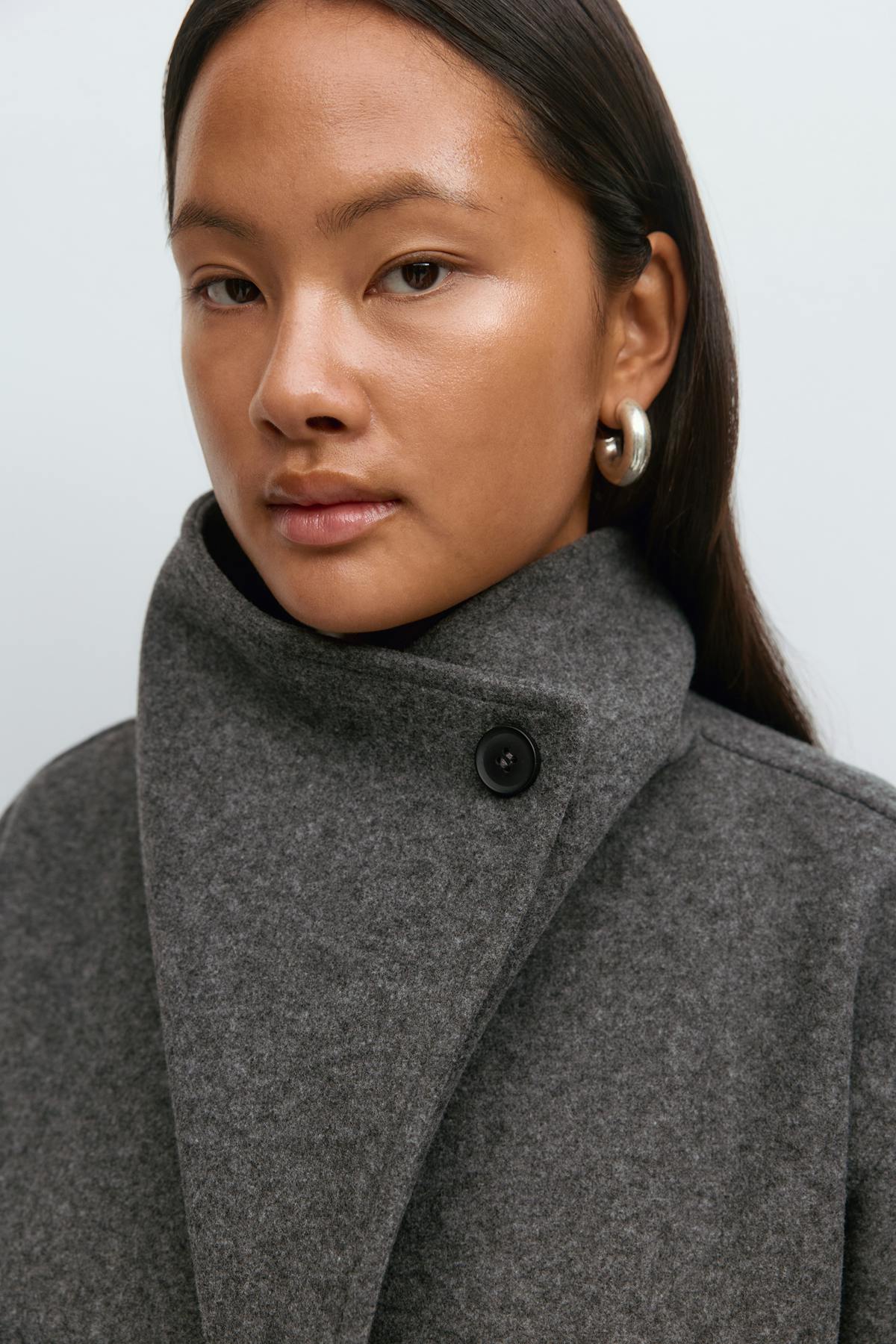 High neck short jacket