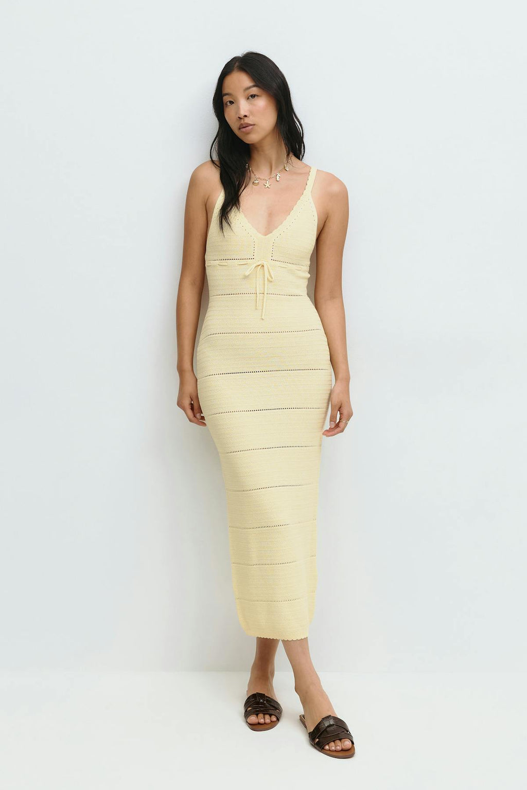 Knitted midi dress