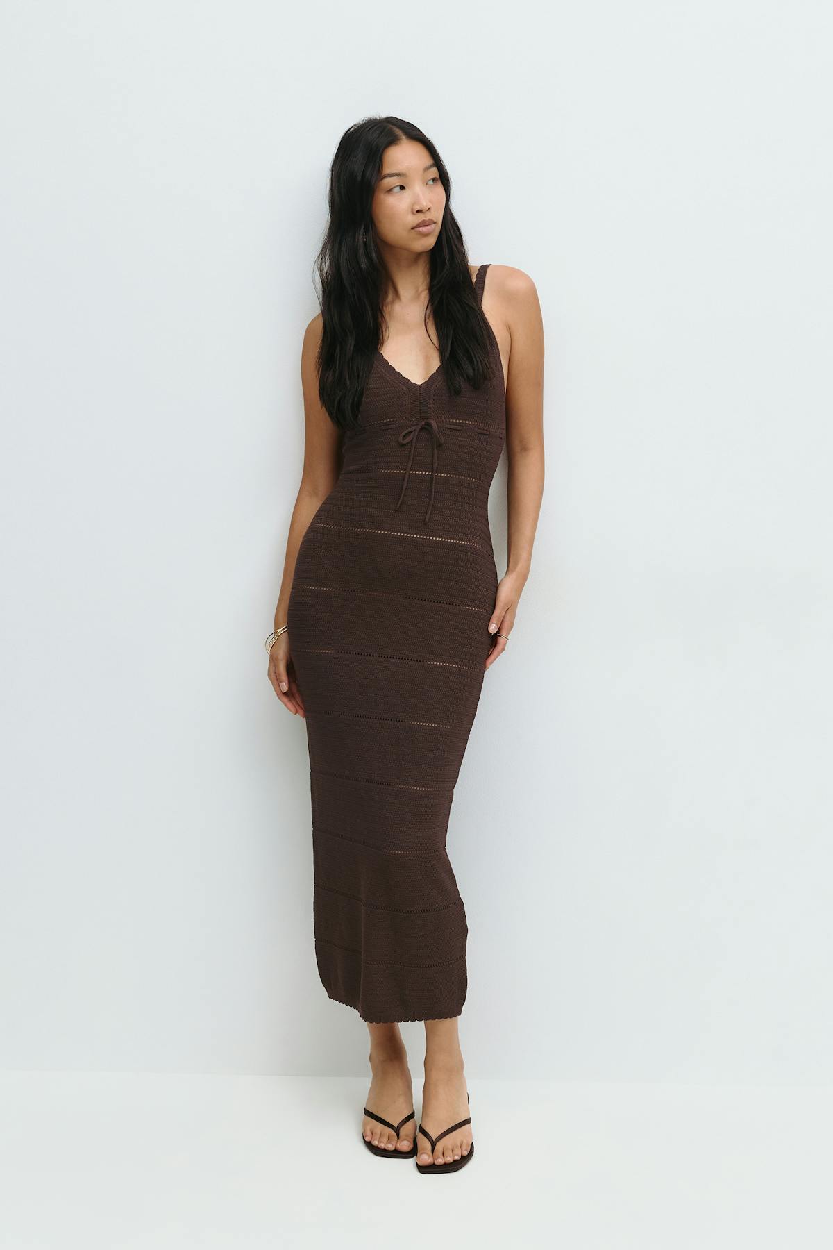 Knitted midi dress