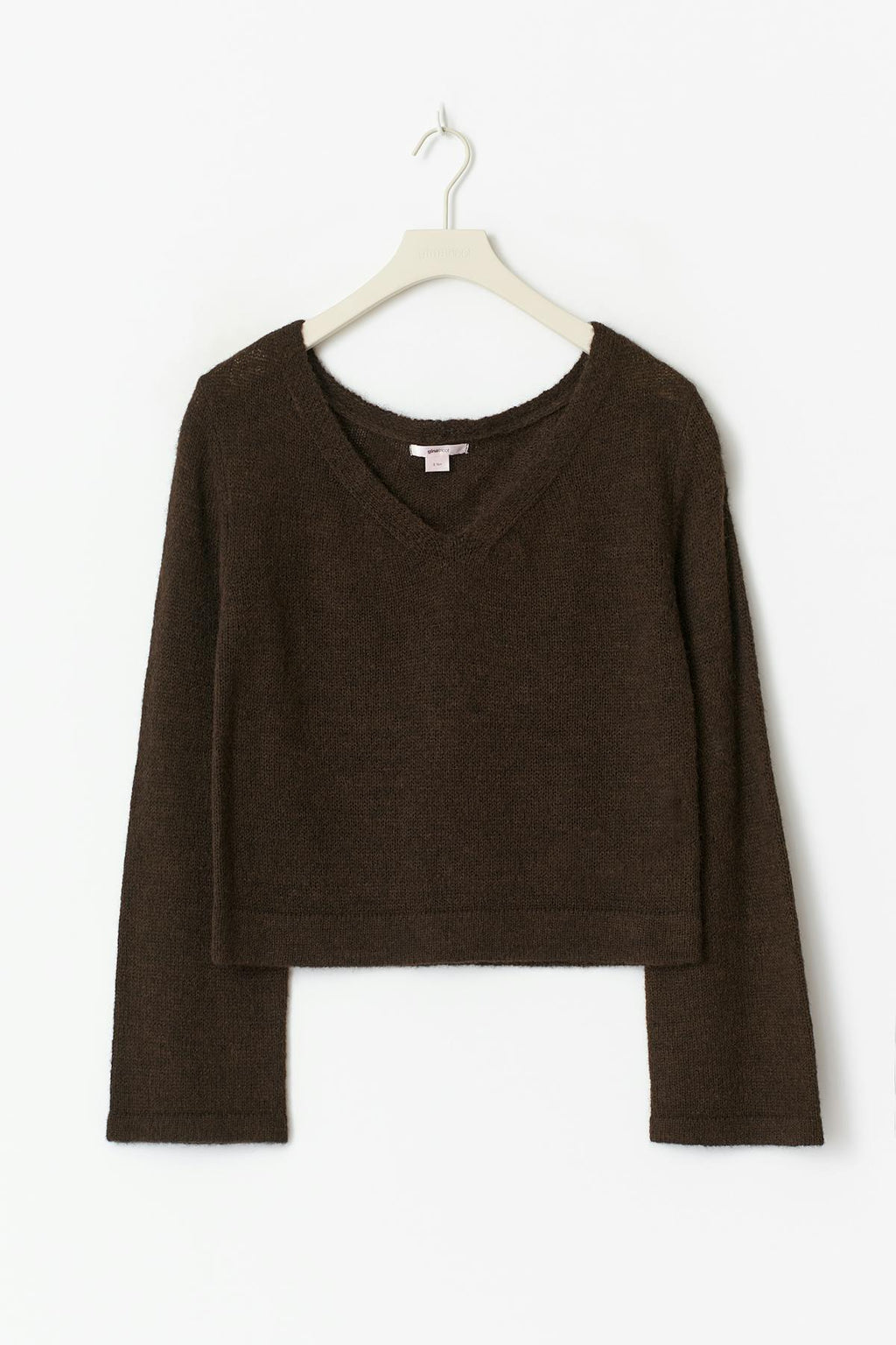 14+ v-neck knitted sweater