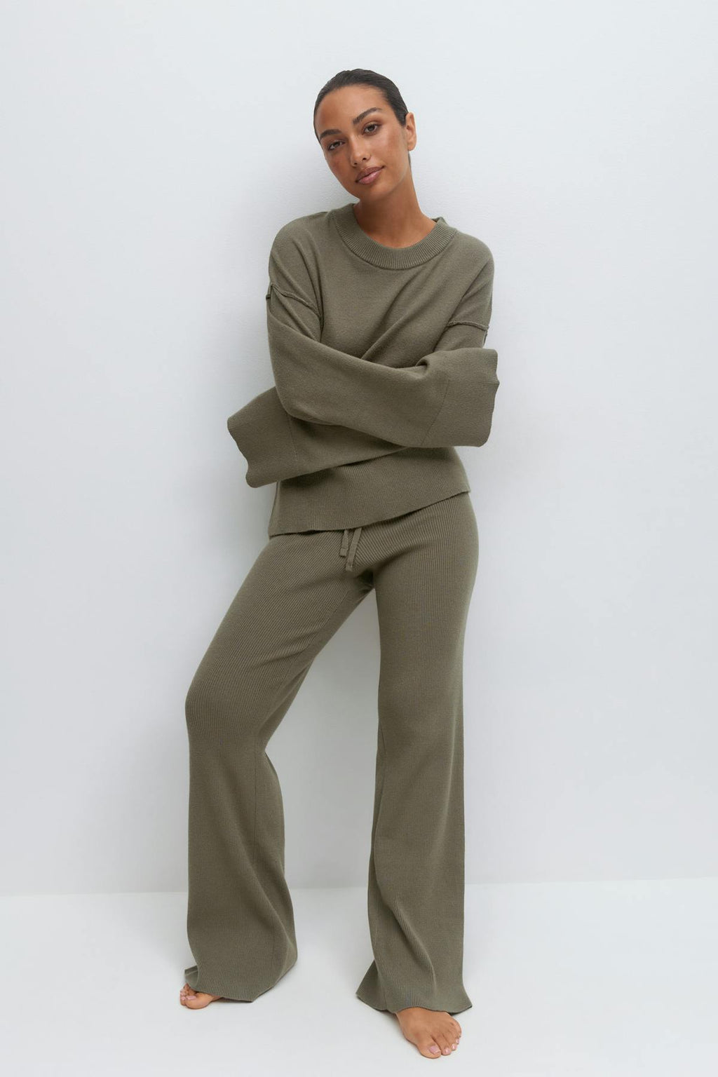Knitted loungewear trousers