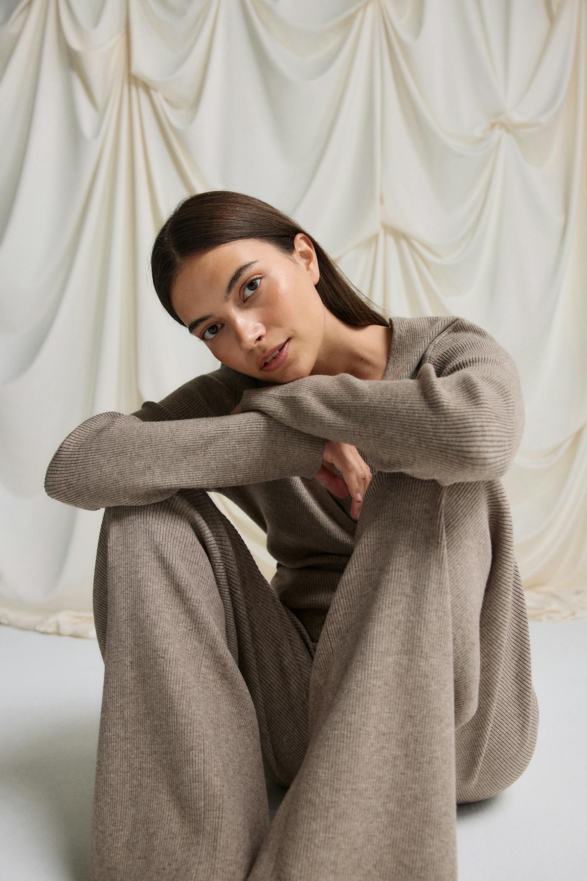 Knitted loungewear trousers