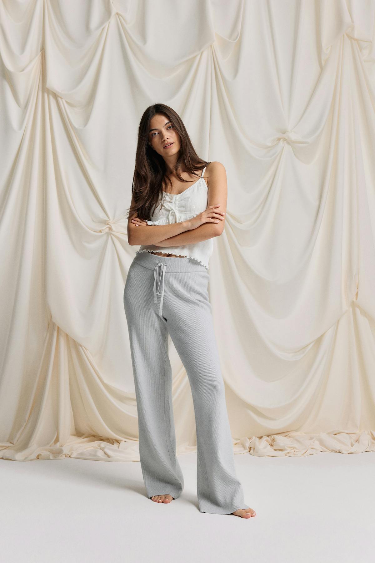 Knitted loungewear trousers