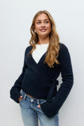 Y wrap cardigan