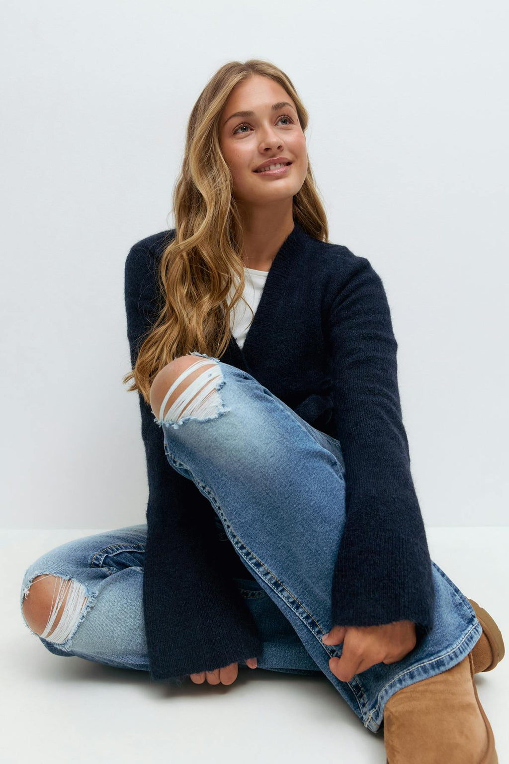 Y wrap cardigan
