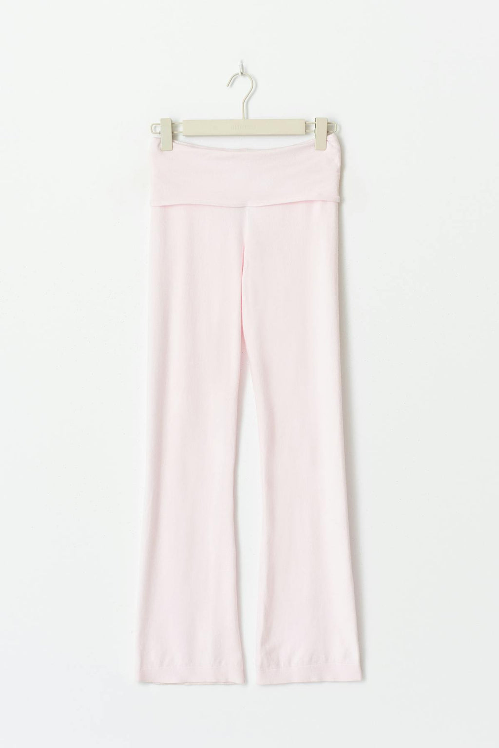Y knitted folded down pants
