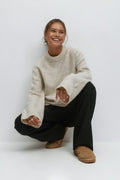 Y oversized knitted sweater