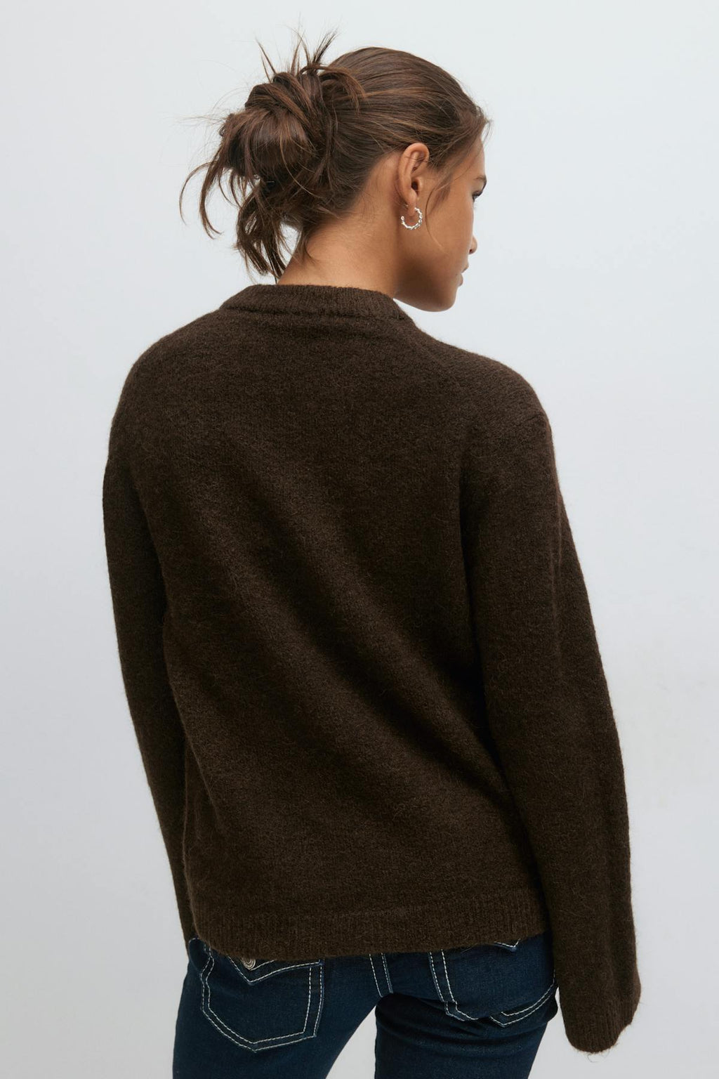 Y oversized knitted sweater