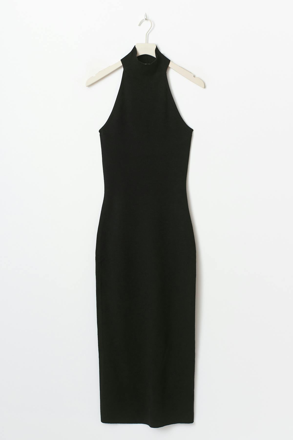 Turtleneck knitted dress