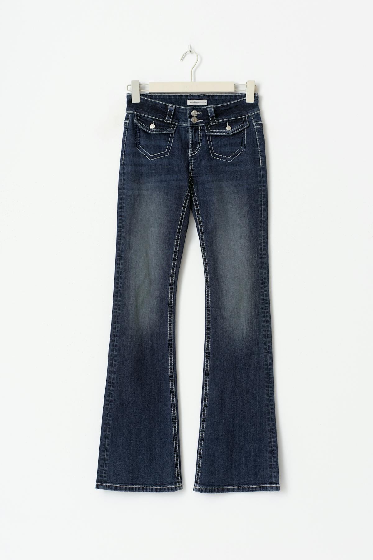 Front pocket bootcut jeans