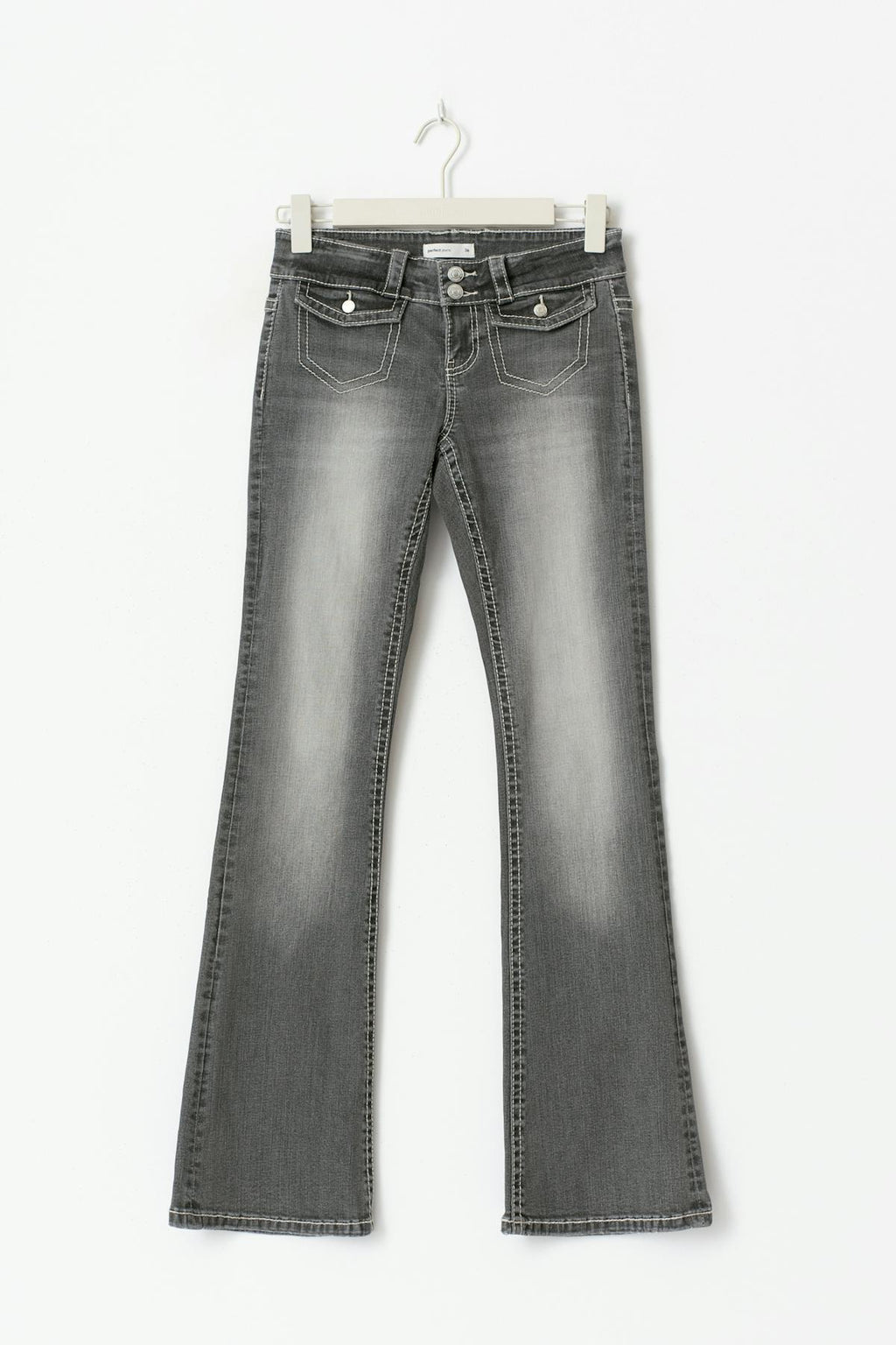 Front pocket bootcut jeans