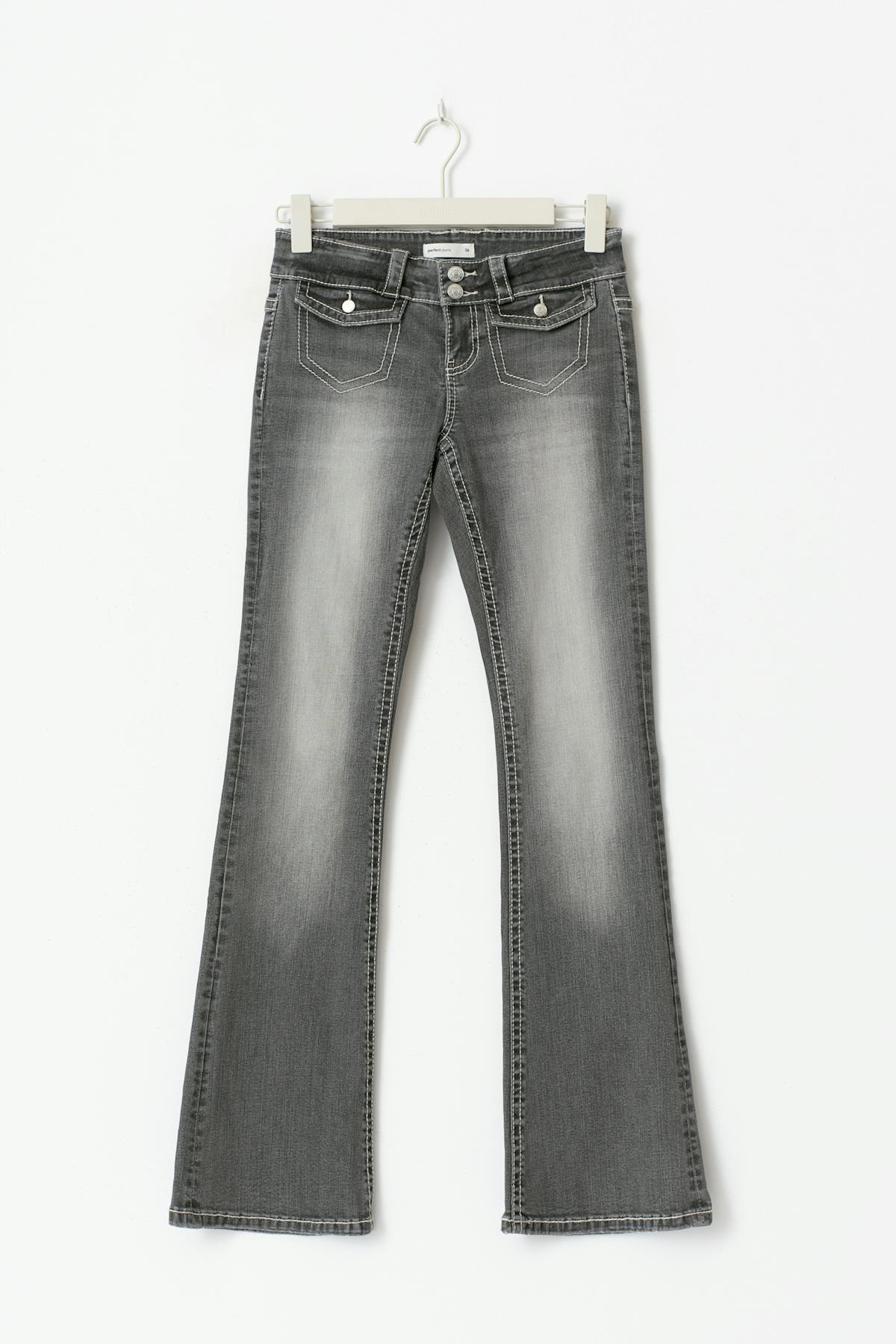 Front pocket bootcut jeans