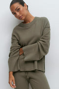 Knitted loungewear sweater