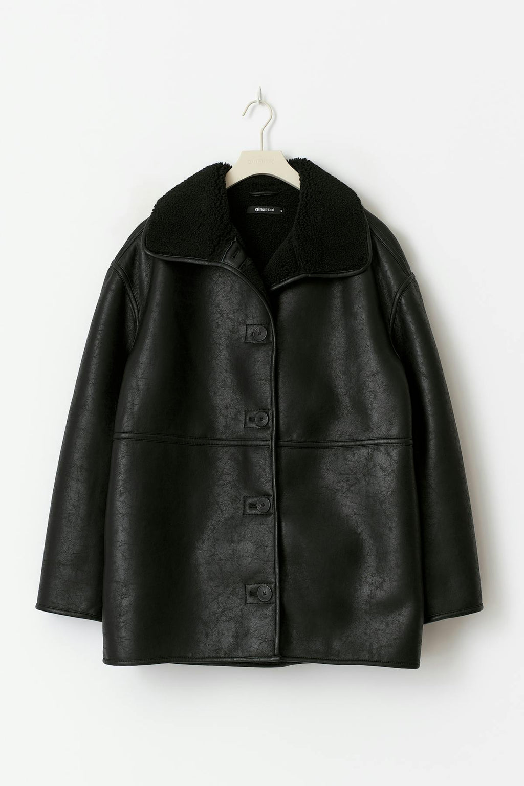 Bonded pu teddy jacket