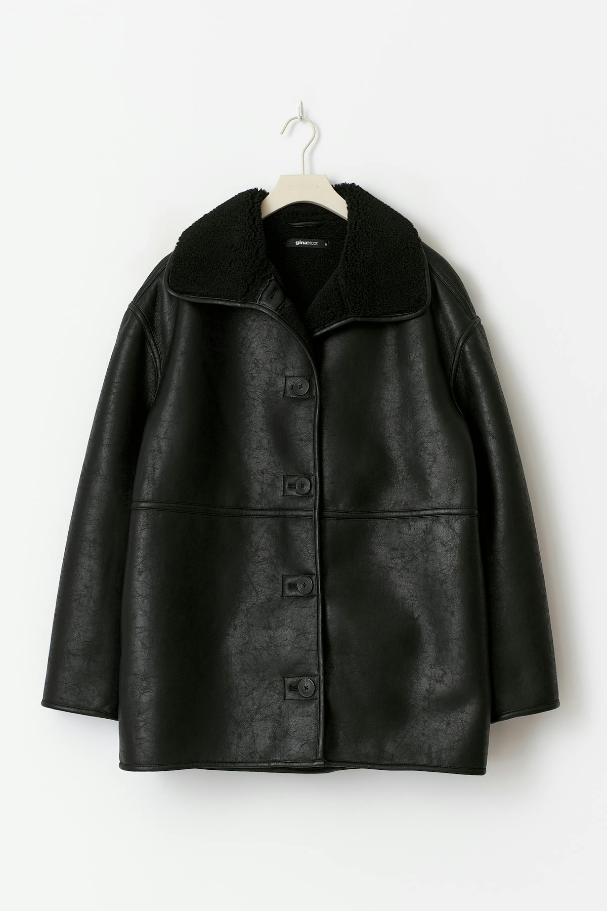 Bonded pu teddy jacket