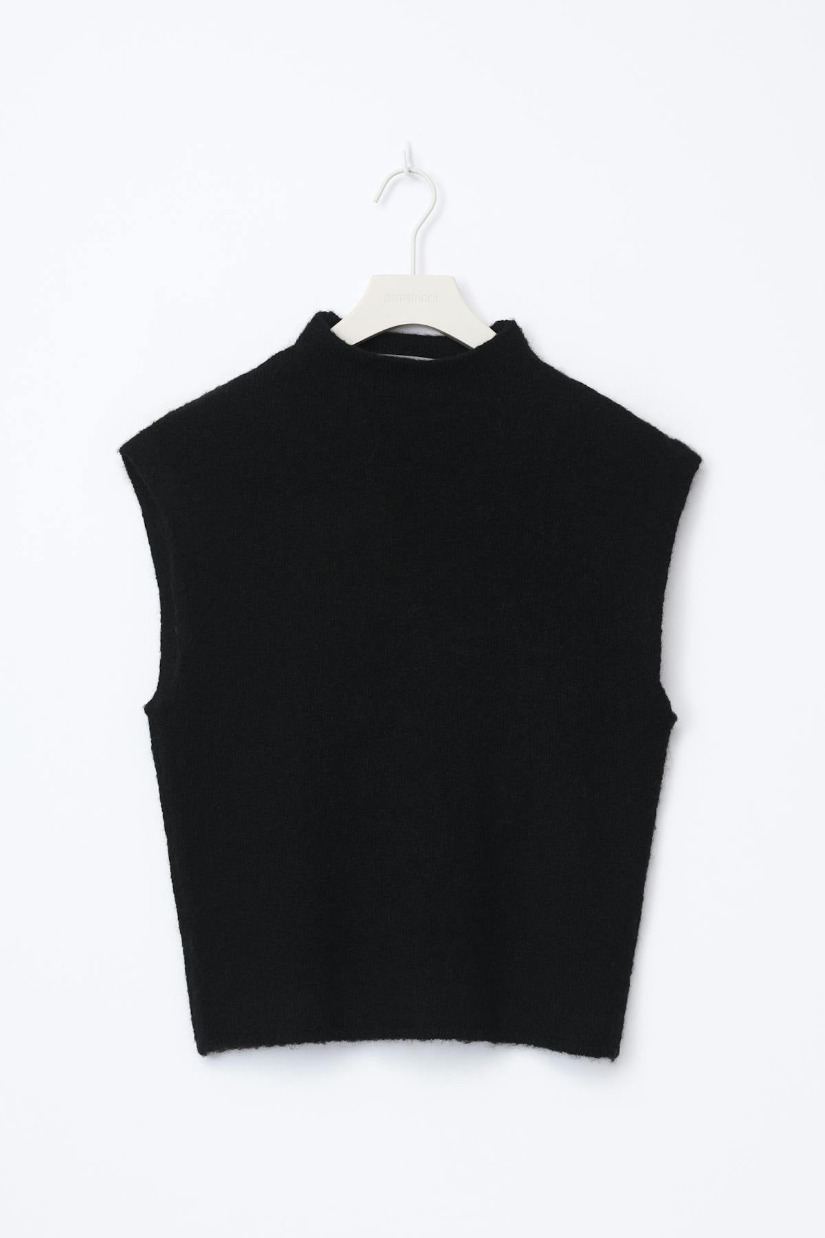 Funnel neck knitted top