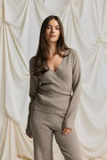 Knitted loungewear cardigan