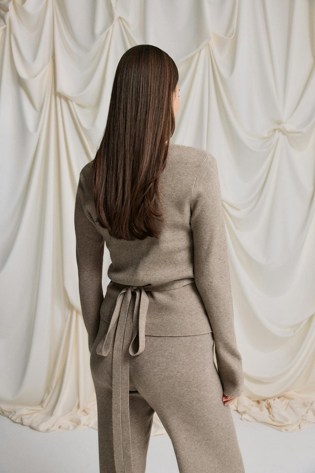 Knitted loungewear cardigan