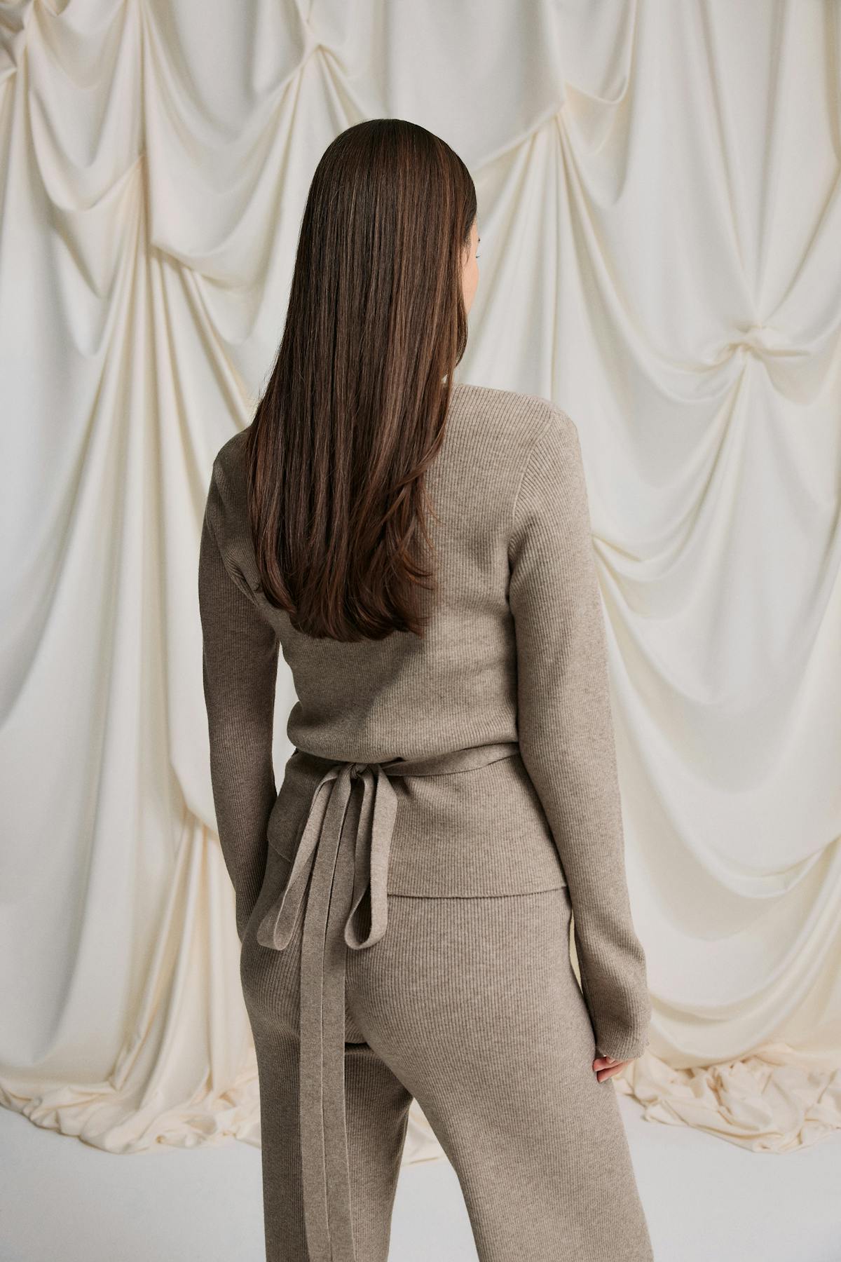 Knitted loungewear cardigan