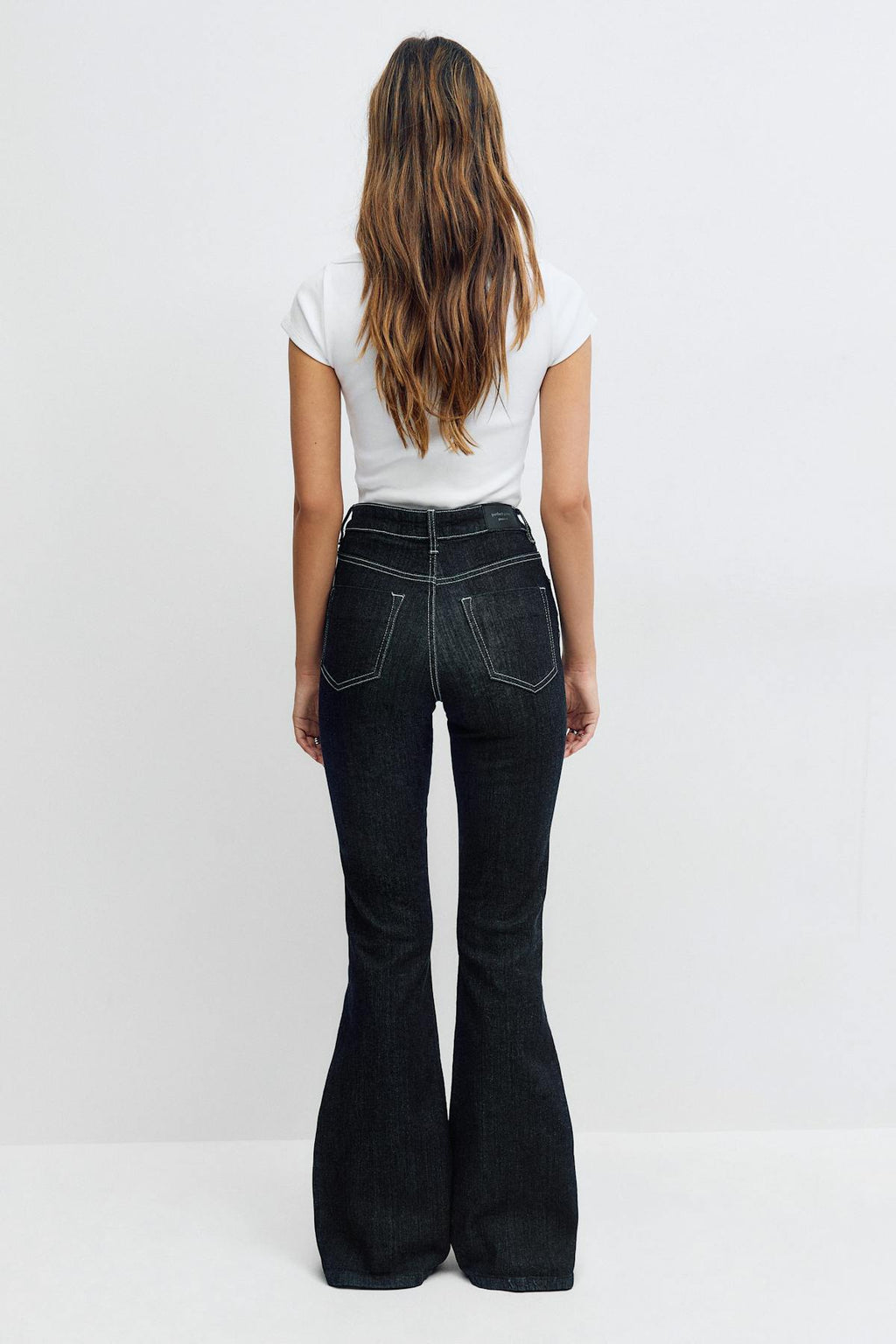 High waist flare jeans