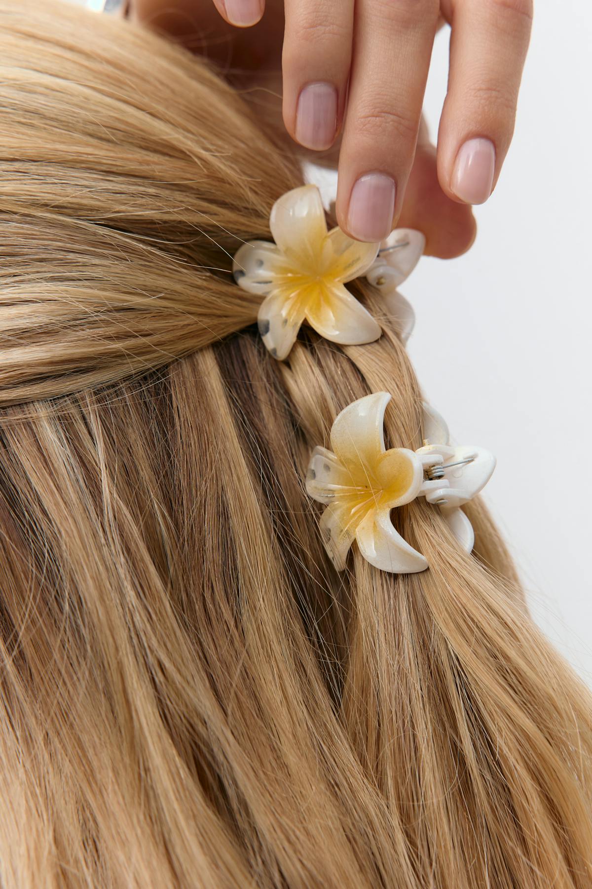 3-pack flower hair clip