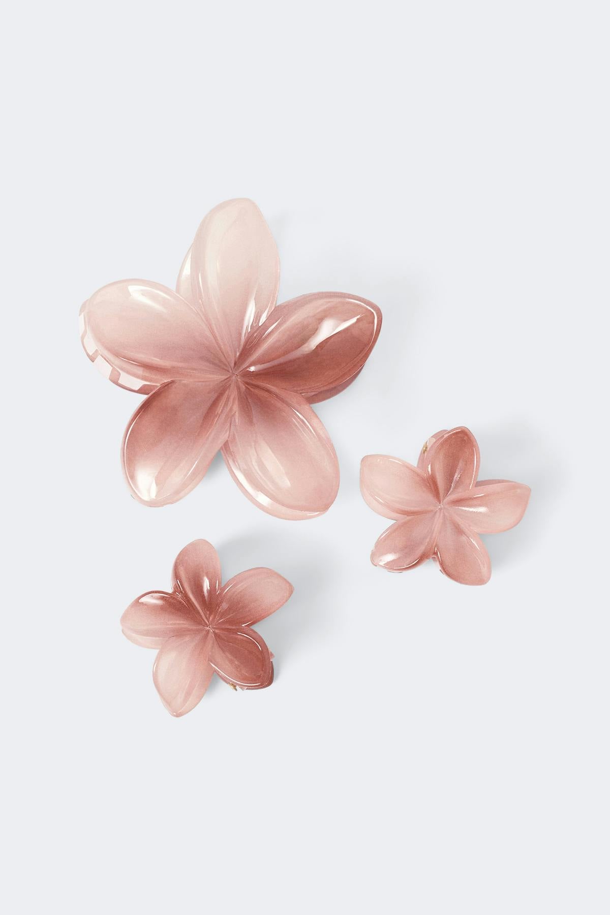 3-pack flower hair clip