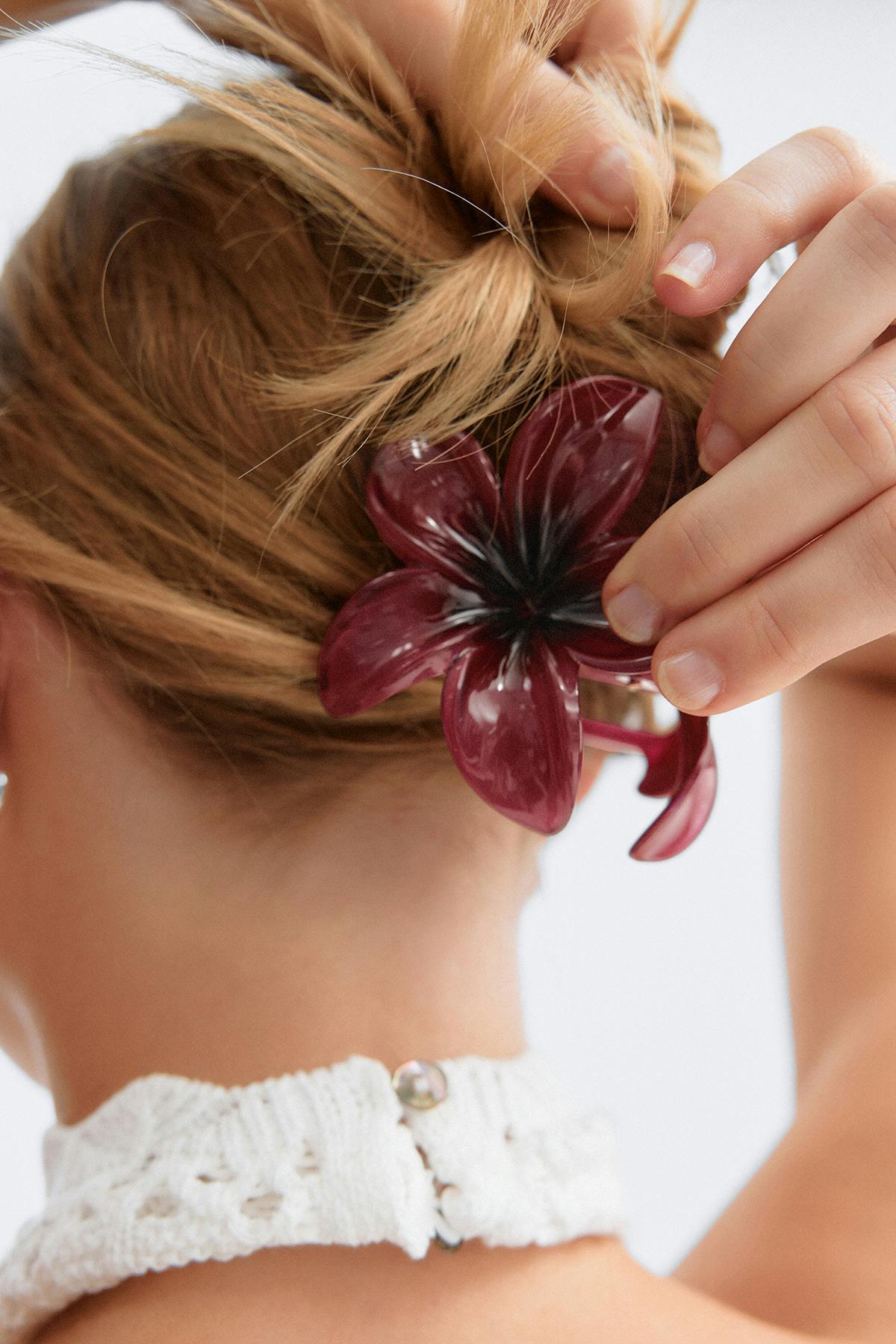 3-pack flower hair clip