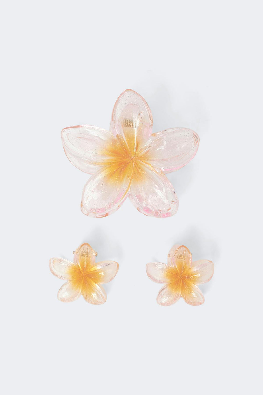 3-pack flower hair clip