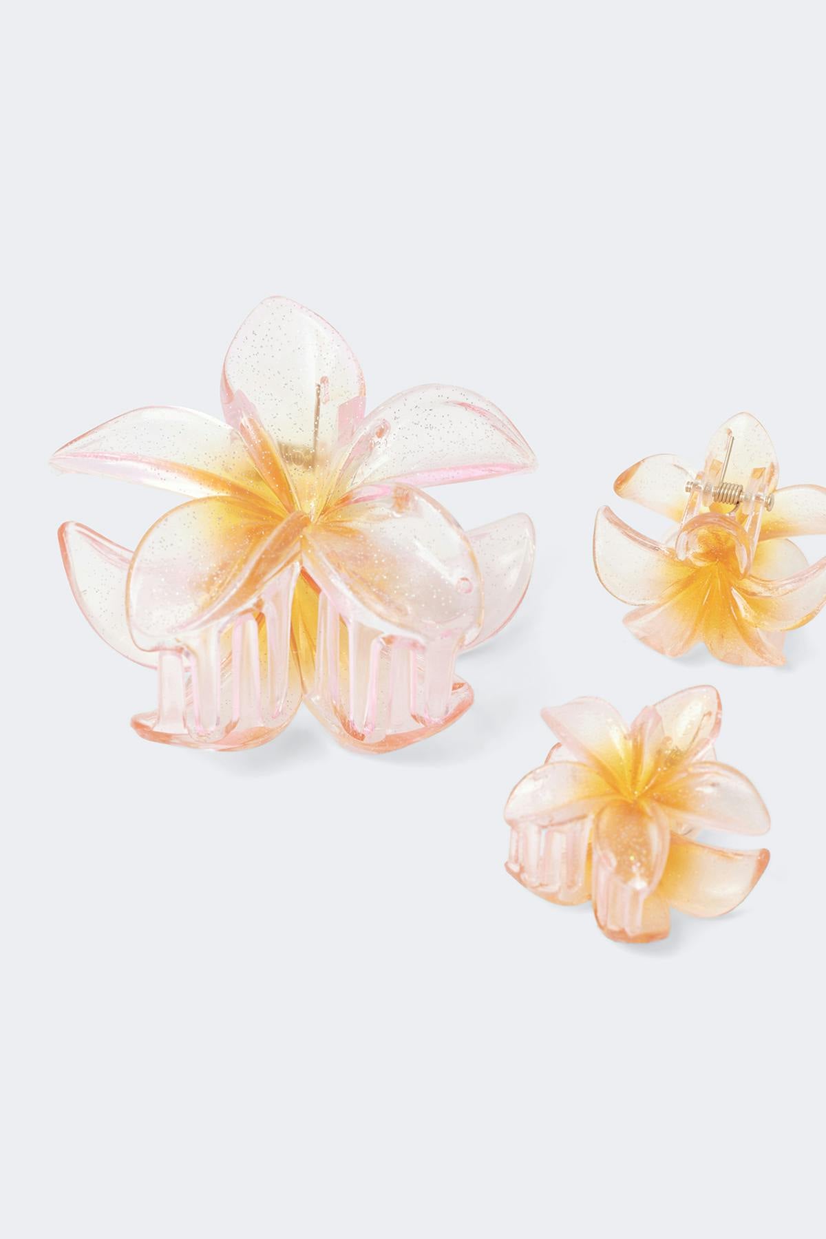 3-pack flower hair clip