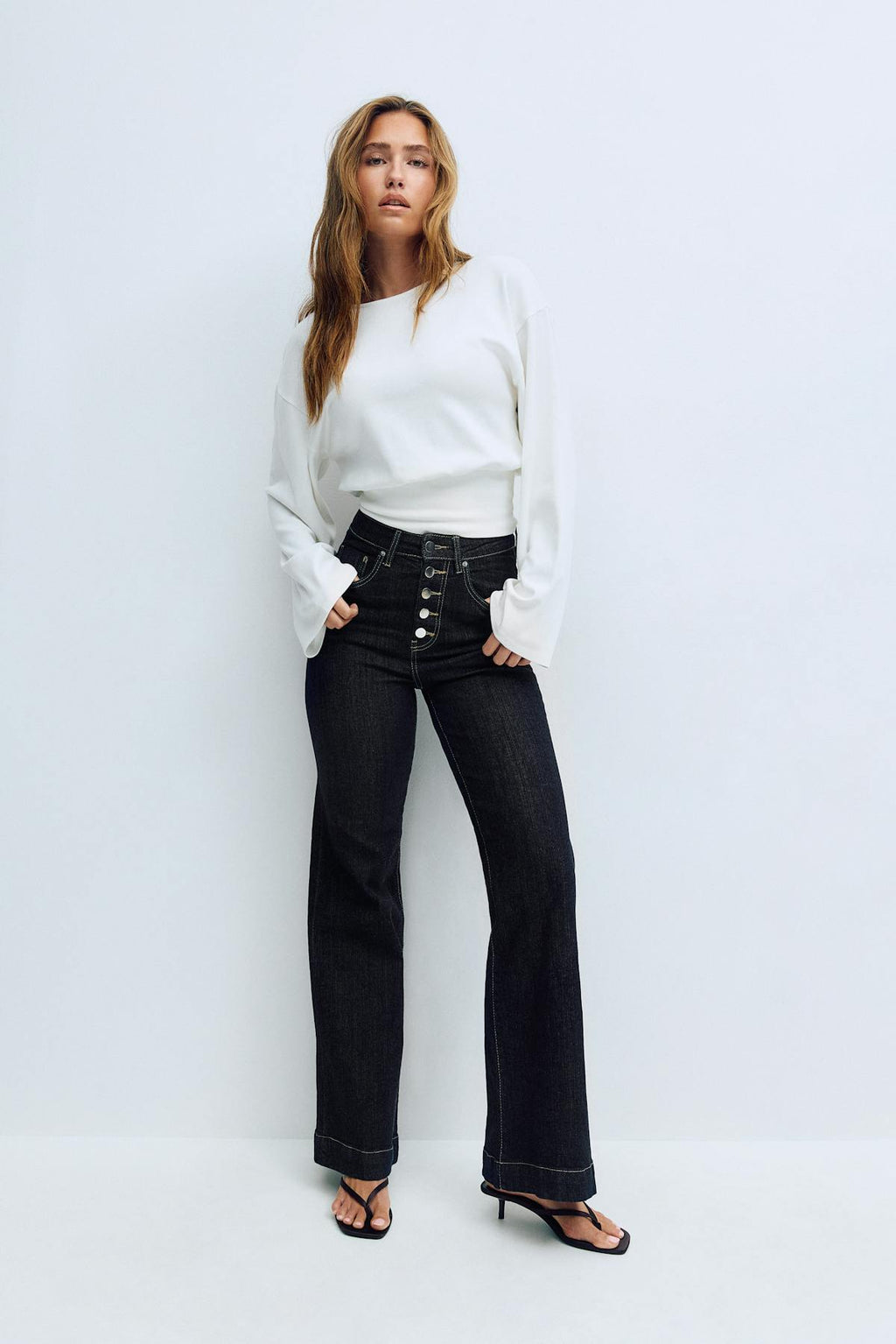 Tailored flare jeans