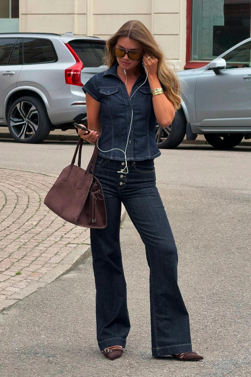 Tailored flare jeans