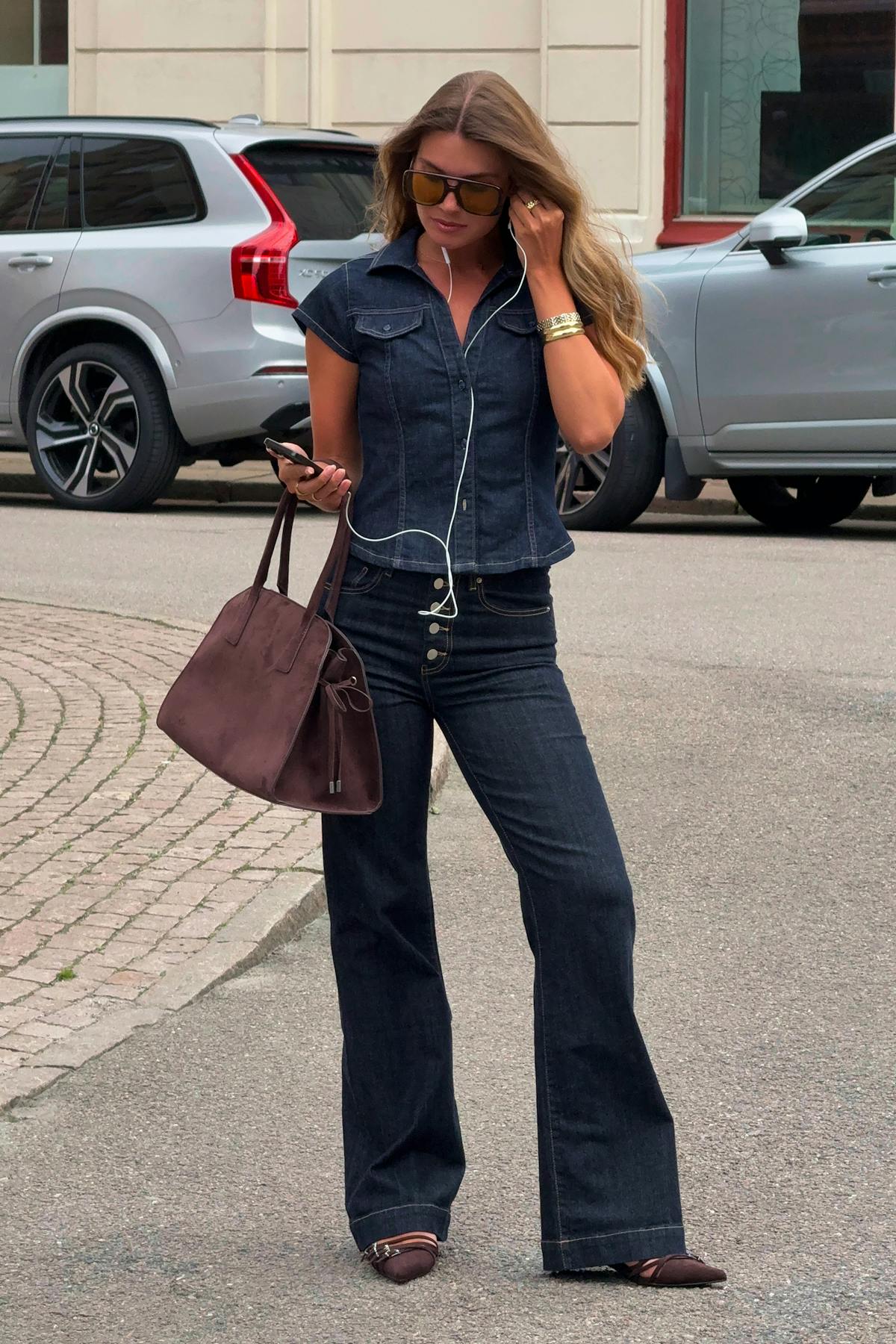 Tailored flare jeans