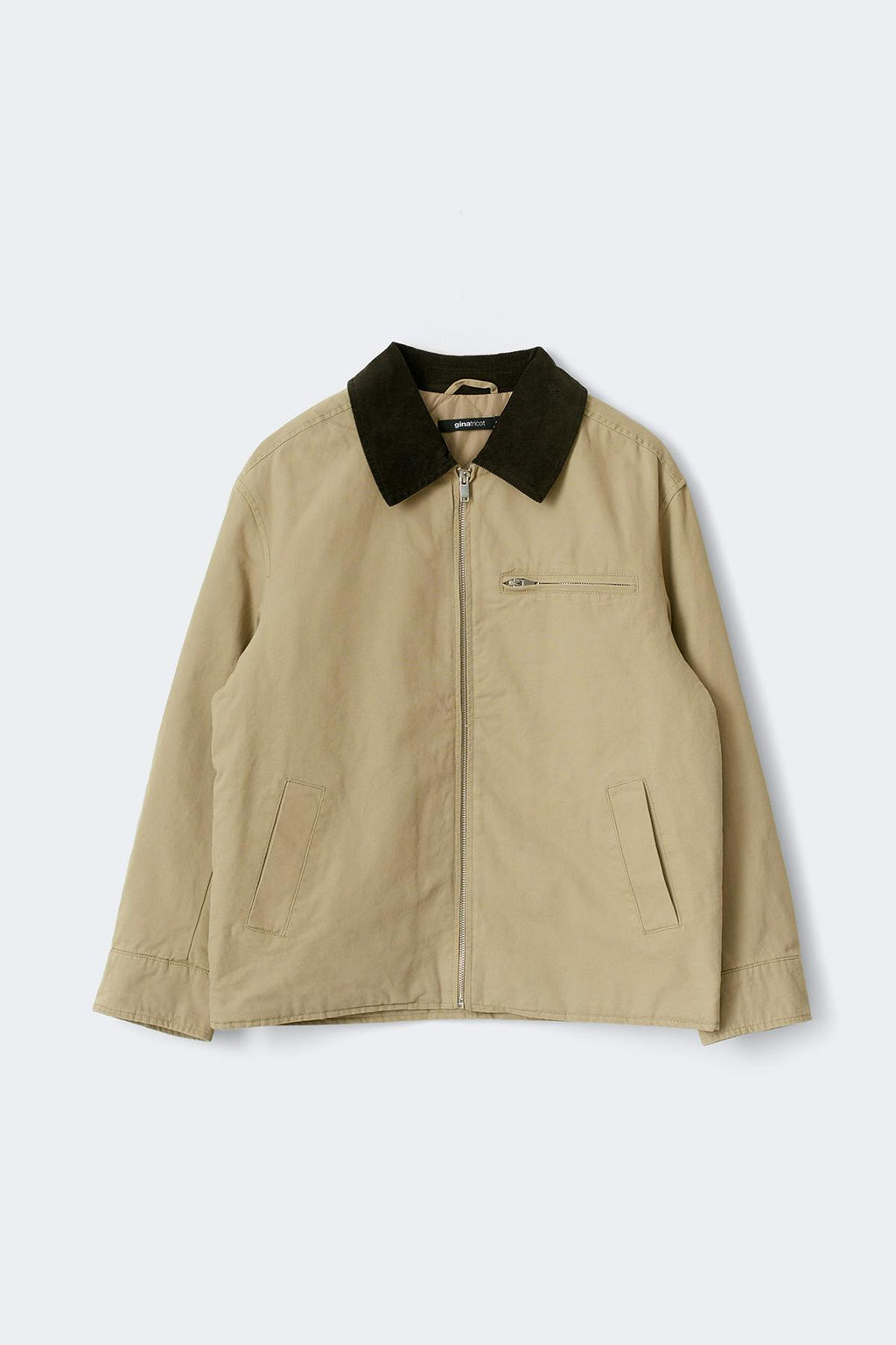 Corduroy collar jacket