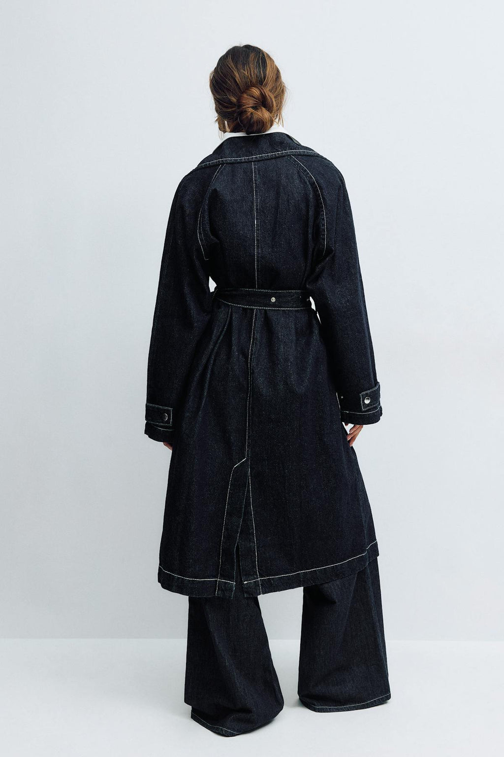 Denim car coat