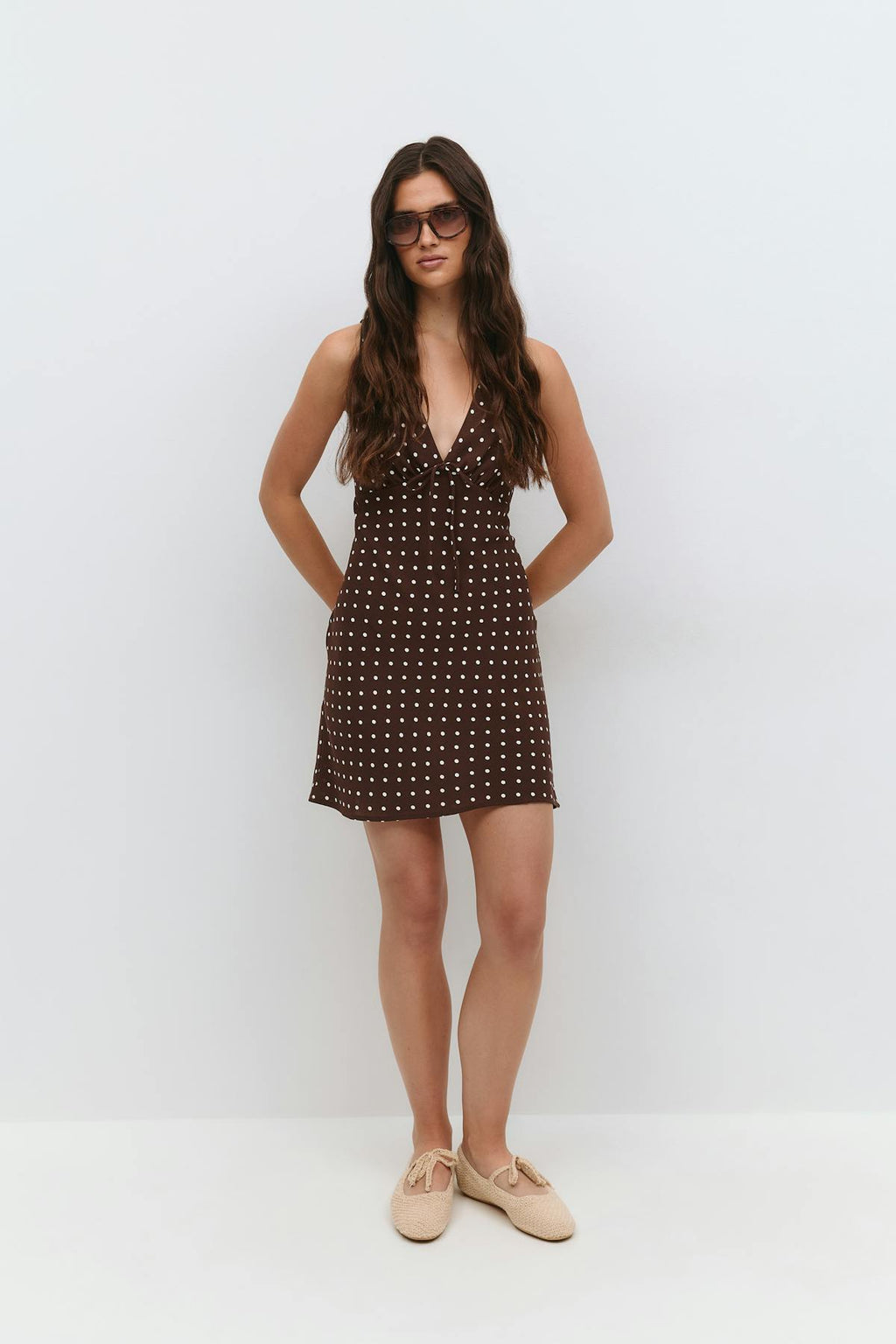 Mini slip dress
