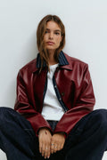 Short pu jacket
